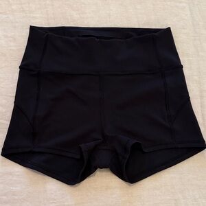 Lululemon Black High-Waisted Shorts